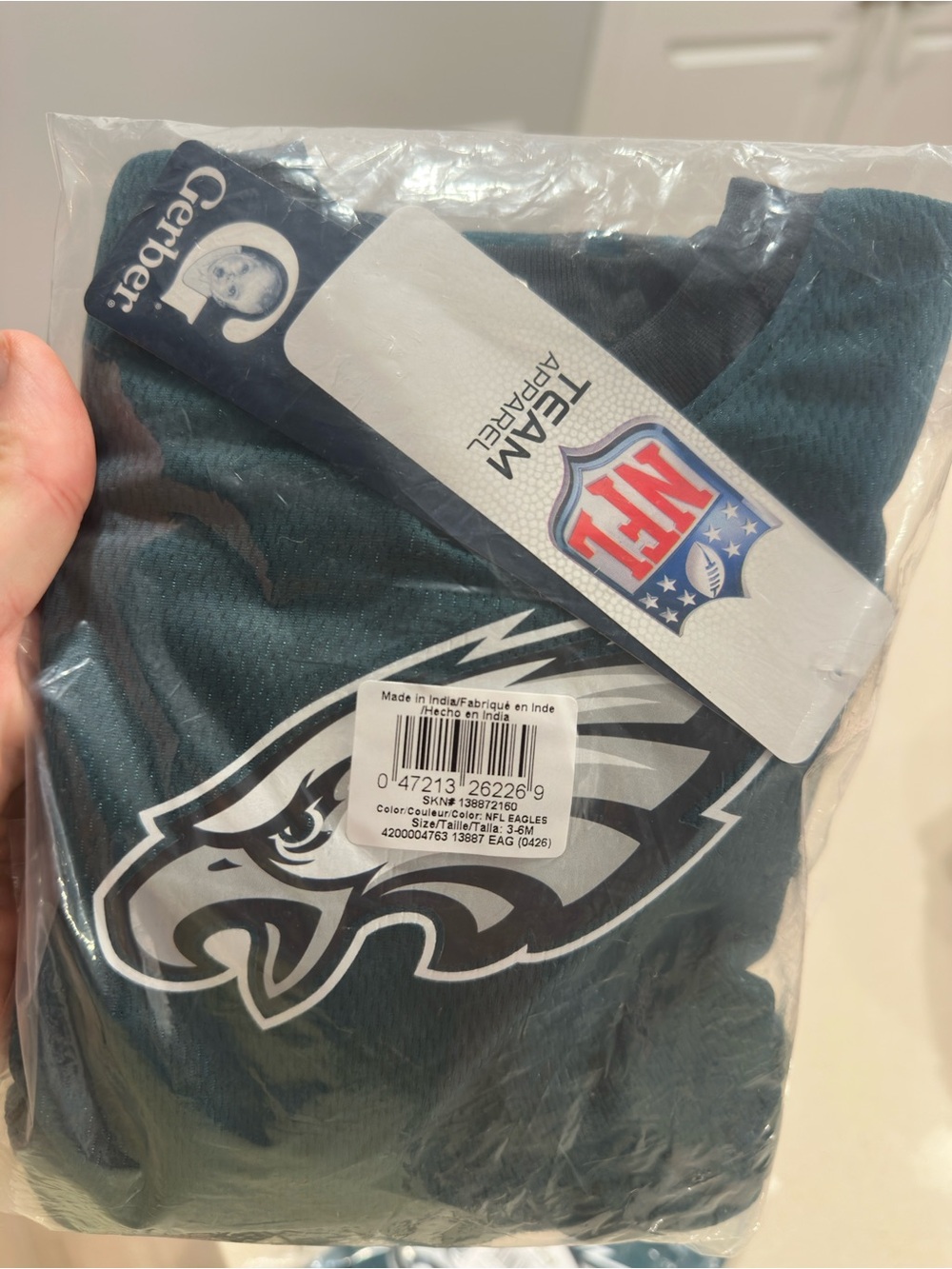 NFL Philadelphia Eagles 3-6M baby Onesie Jersey